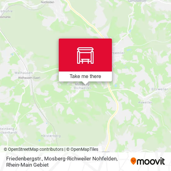 Карта Friedenbergstr., Mosberg-Richweiler Nohfelden
