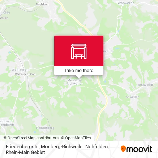 Карта Friedenbergstr., Mosberg-Richweiler Nohfelden