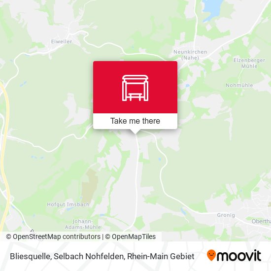 Bliesquelle, Selbach Nohfelden map