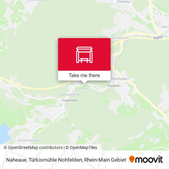 Naheaue, Türkismühle Nohfelden map