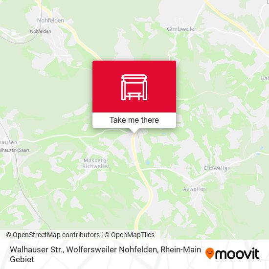 Карта Walhauser Str., Wolfersweiler Nohfelden