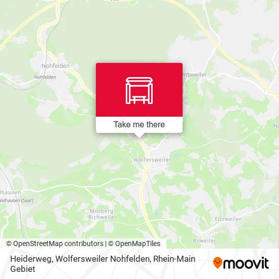 Карта Heiderweg, Wolfersweiler Nohfelden