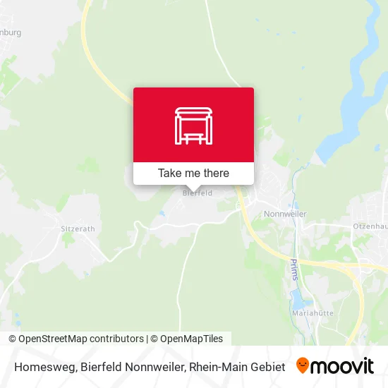 Карта Homesweg, Bierfeld Nonnweiler