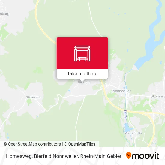 Homesweg, Bierfeld Nonnweiler map