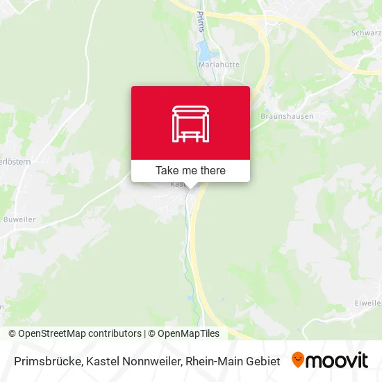 Карта Primsbrücke, Kastel Nonnweiler