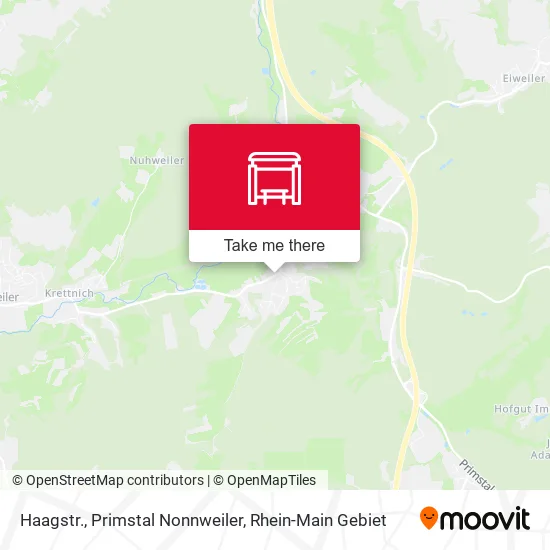 Haagstr., Primstal Nonnweiler map