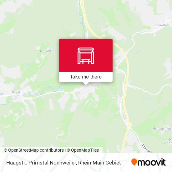 Haagstr., Primstal Nonnweiler map