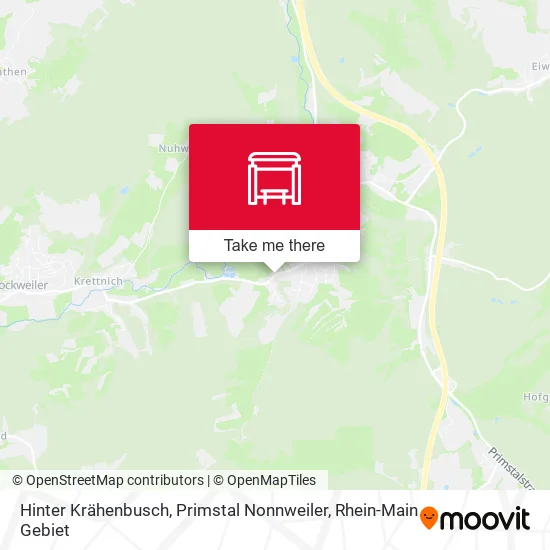 Карта Hinter Krähenbusch, Primstal Nonnweiler