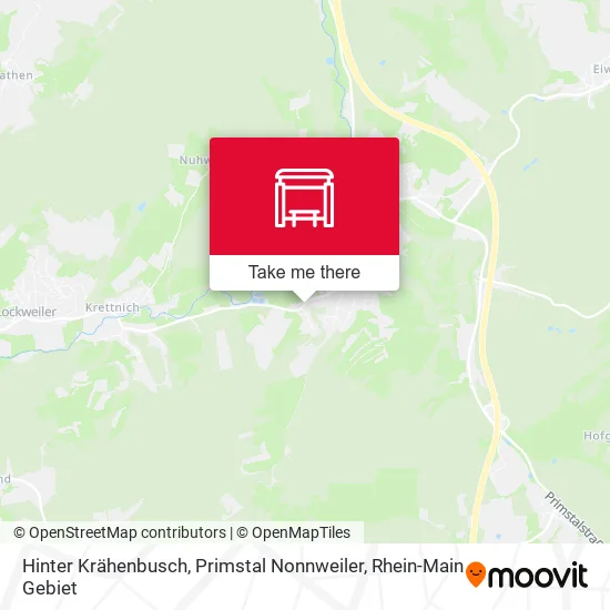 Карта Hinter Krähenbusch, Primstal Nonnweiler