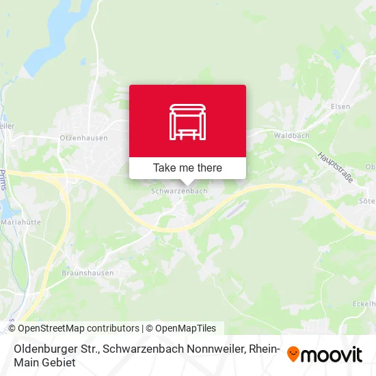 Карта Oldenburger Str., Schwarzenbach Nonnweiler