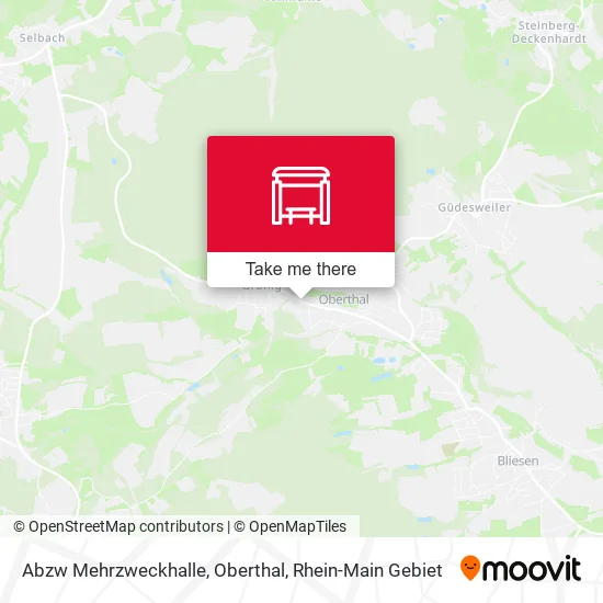 Карта Abzw Mehrzweckhalle, Oberthal