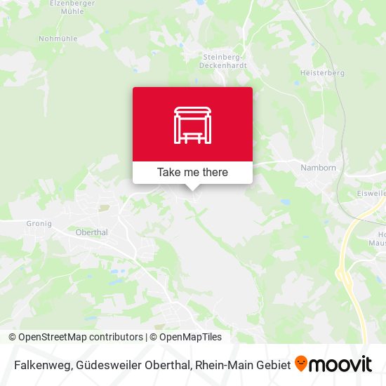 Falkenweg, Güdesweiler Oberthal map