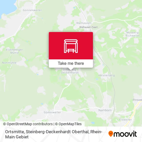 Карта Ortsmitte, Steinberg-Deckenhardt Oberthal