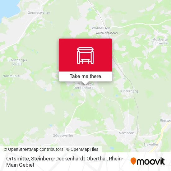 Карта Ortsmitte, Steinberg-Deckenhardt Oberthal