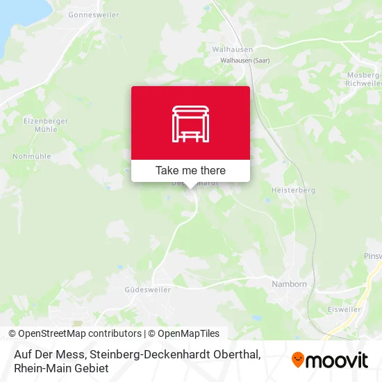 Карта Auf Der Mess, Steinberg-Deckenhardt Oberthal
