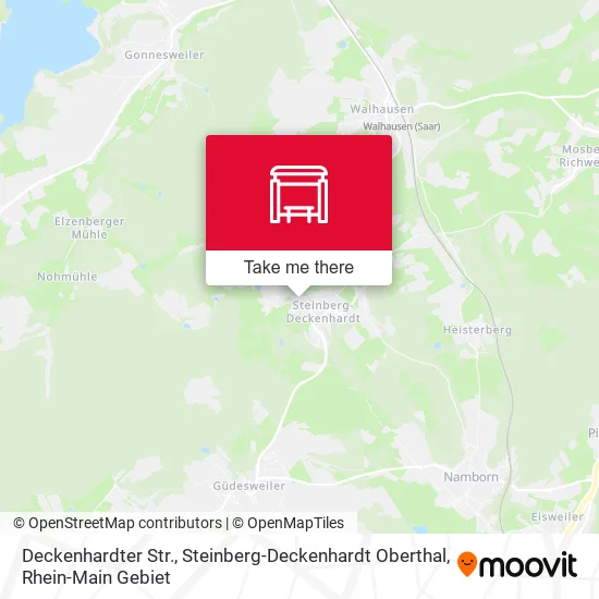 Карта Deckenhardter Str., Steinberg-Deckenhardt Oberthal