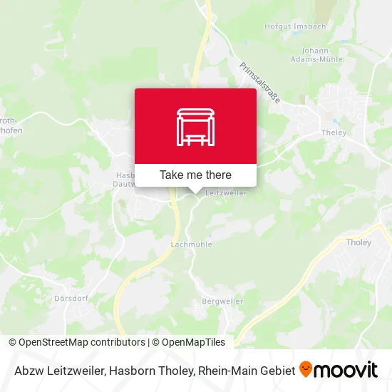 Карта Abzw Leitzweiler, Hasborn Tholey