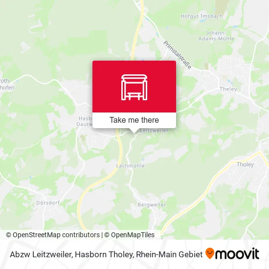 Карта Abzw Leitzweiler, Hasborn Tholey