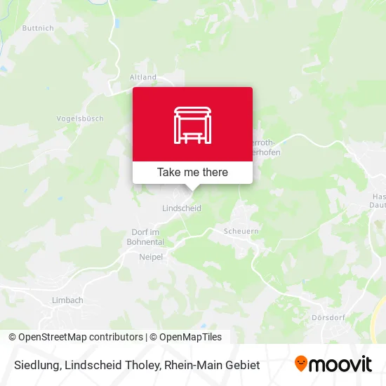 Карта Siedlung, Lindscheid Tholey
