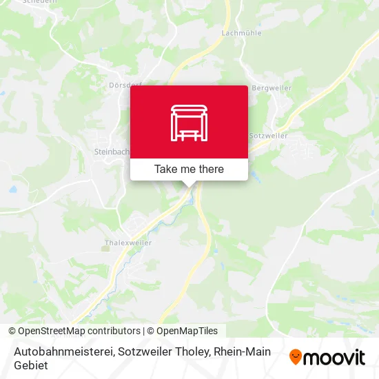 Карта Autobahnmeisterei, Sotzweiler Tholey