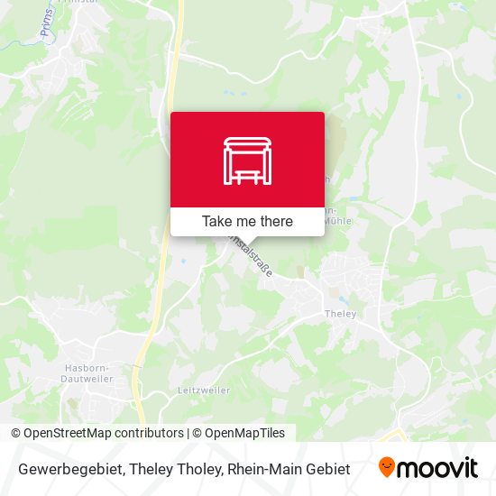 Карта Gewerbegebiet, Theley Tholey