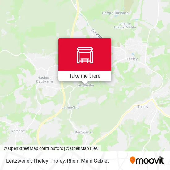 Карта Leitzweiler, Theley Tholey