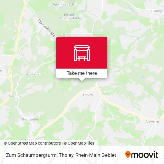 Карта Zum Schaumbergturm, Tholey