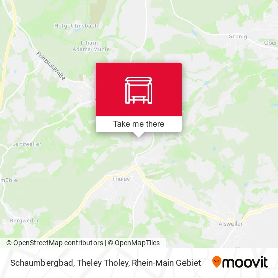 Карта Schaumbergbad, Theley Tholey