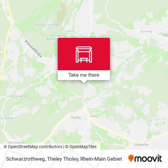 Schwarzrothweg, Theley Tholey map