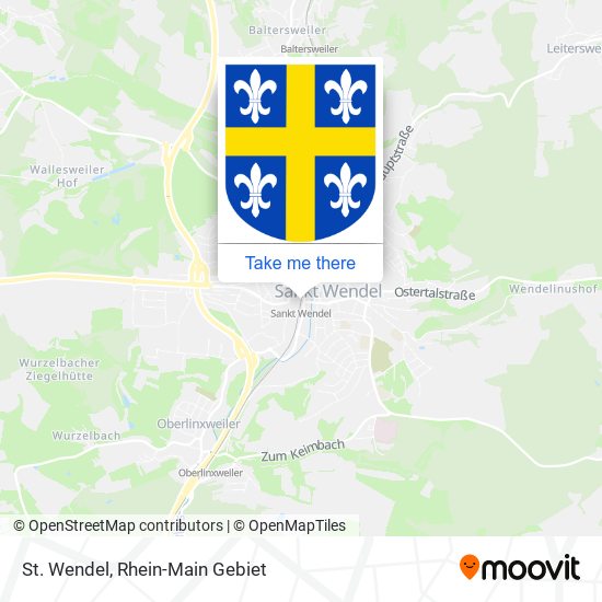 St. Wendel map