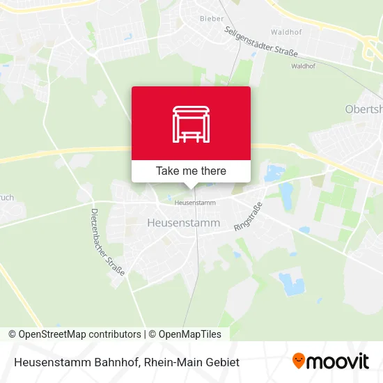 Карта Heusenstamm Bahnhof