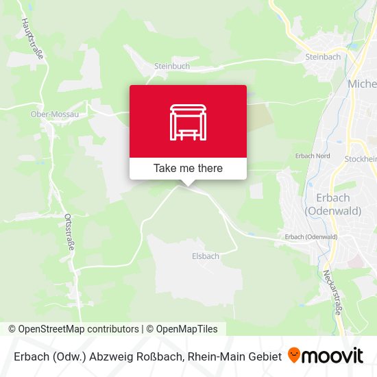 Erbach (Odw.) Abzweig Roßbach map