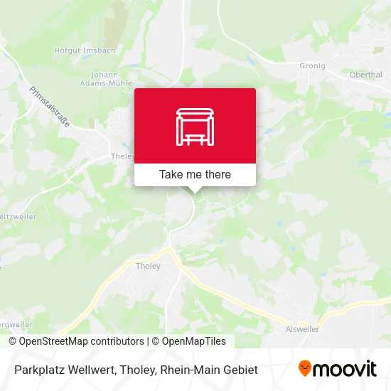 Карта Parkplatz Wellwert, Tholey