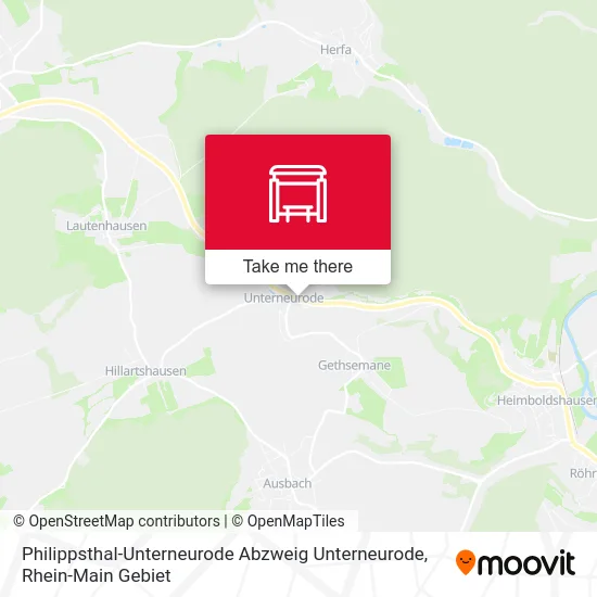 Philippsthal-Unterneurode Abzweig Unterneurode map
