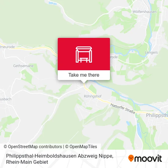 Philippsthal-Heimboldshausen Abzweig Nippe map