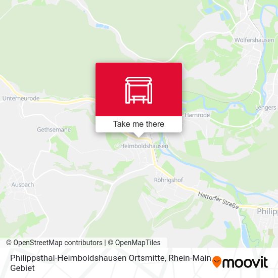 Карта Philippsthal-Heimboldshausen Ortsmitte