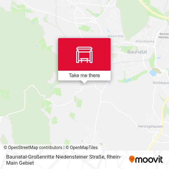 Карта Baunatal-Großenritte Niedensteiner Straße