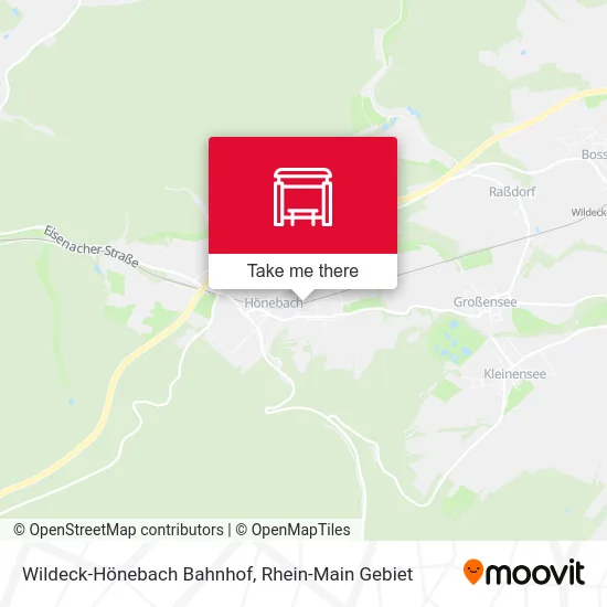 Карта Wildeck-Hönebach Bahnhof