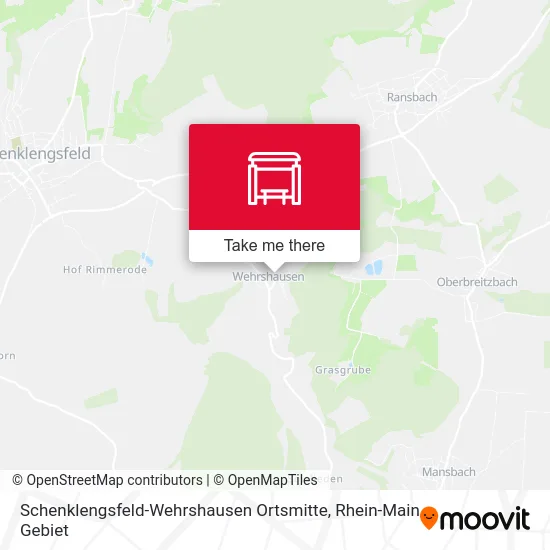 Карта Schenklengsfeld-Wehrshausen Ortsmitte