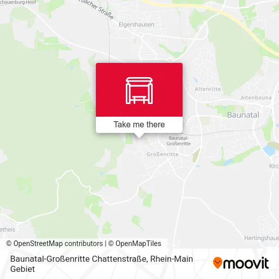 Карта Baunatal-Großenritte Chattenstraße