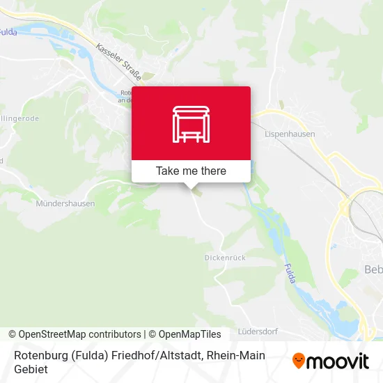 Карта Rotenburg (Fulda) Friedhof / Altstadt