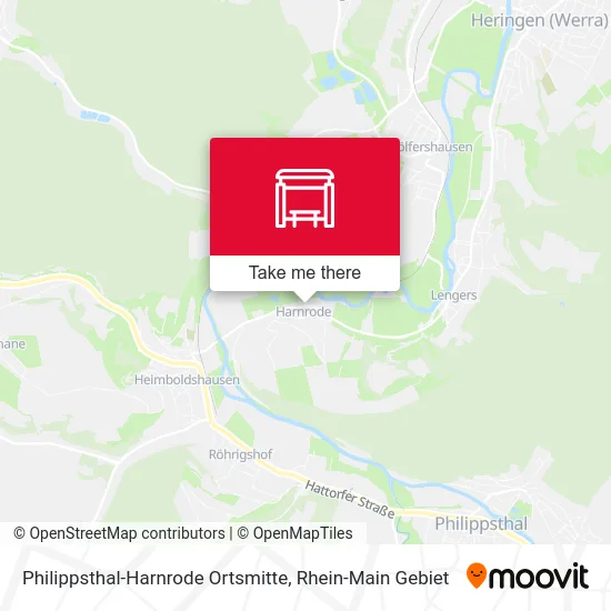 Карта Philippsthal-Harnrode Ortsmitte