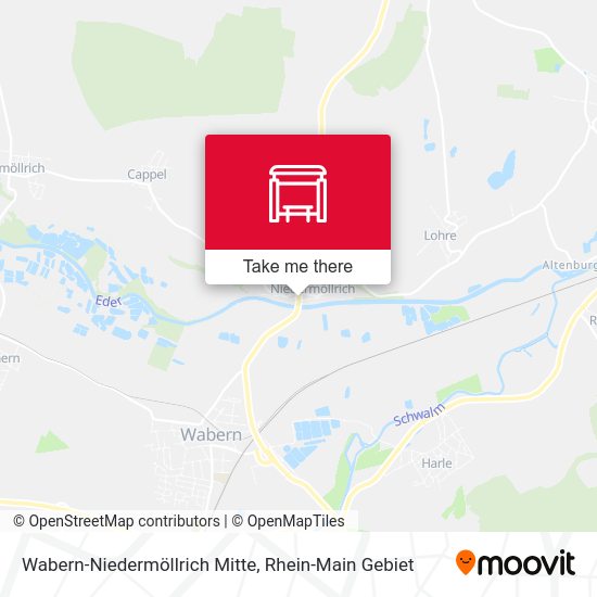 Карта Wabern-Niedermöllrich Mitte