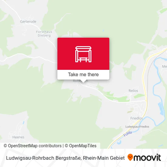 Карта Ludwigsau-Rohrbach Bergstraße