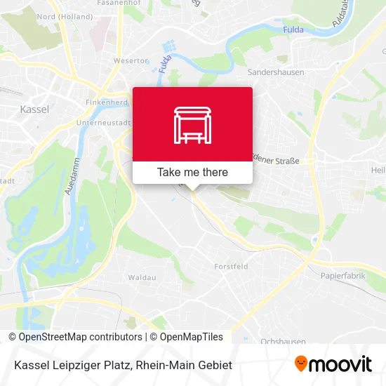 Карта Kassel Leipziger Platz