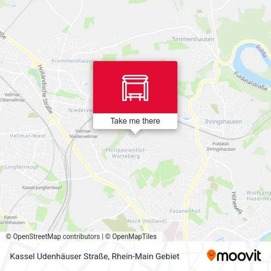 Карта Kassel Udenhäuser Straße