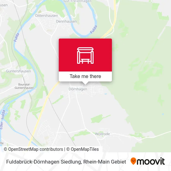 Карта Fuldabrück-Dörnhagen Siedlung