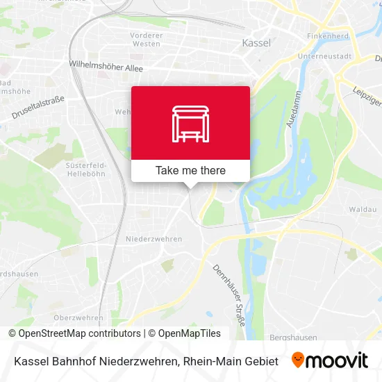Карта Kassel Bahnhof Niederzwehren