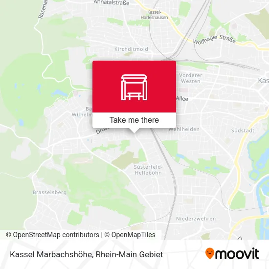 Карта Kassel Marbachshöhe