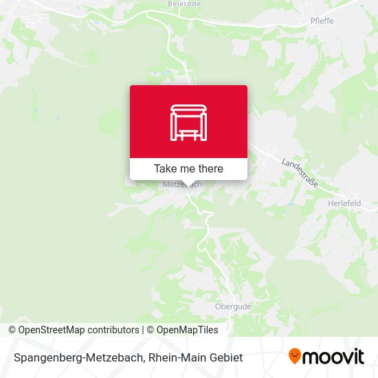 Карта Spangenberg-Metzebach